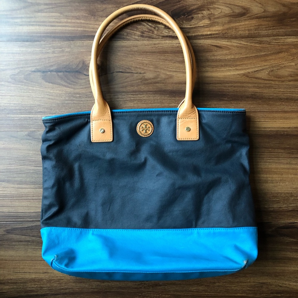 Tory Burch Color Block Tote Purse